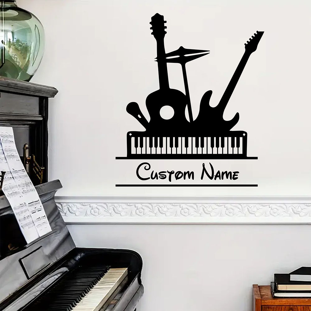 Musical Instrument Name - 1 adet karikatür müzik aleti özel