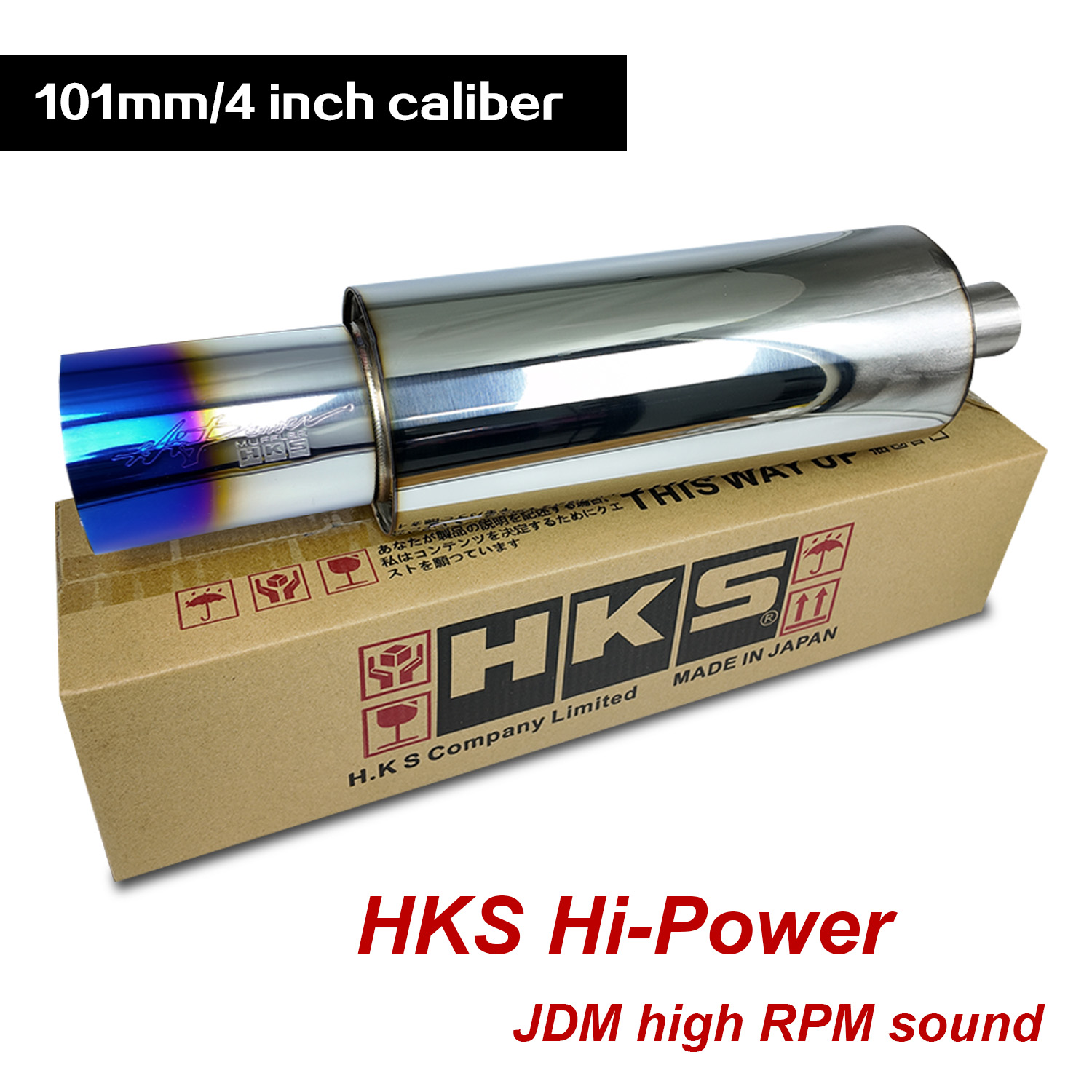 Musical Instrument Pipe - HKS Outlet 101mm/4 inç Susturucu Ucu