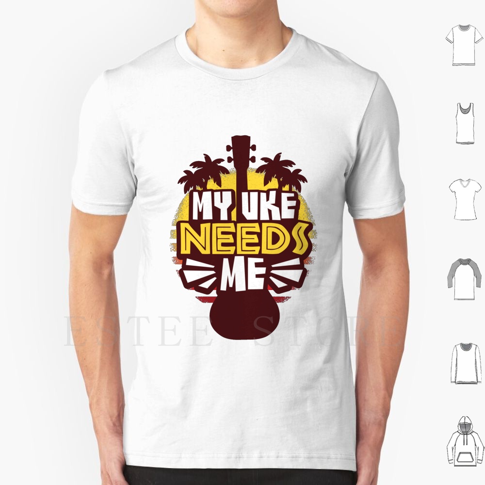 Musical Instrument Hawaii - Ukulele T Shirt DIY Büyük Boy