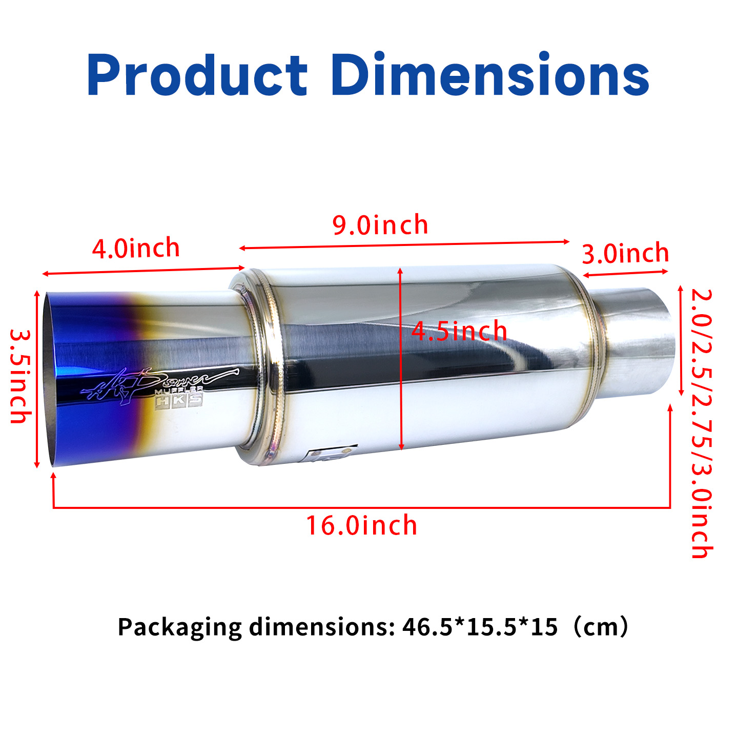 HKS 51 63 70 76-89mm paslanmaz - Musical Instrument Pipe incelemesi ve fiyatı