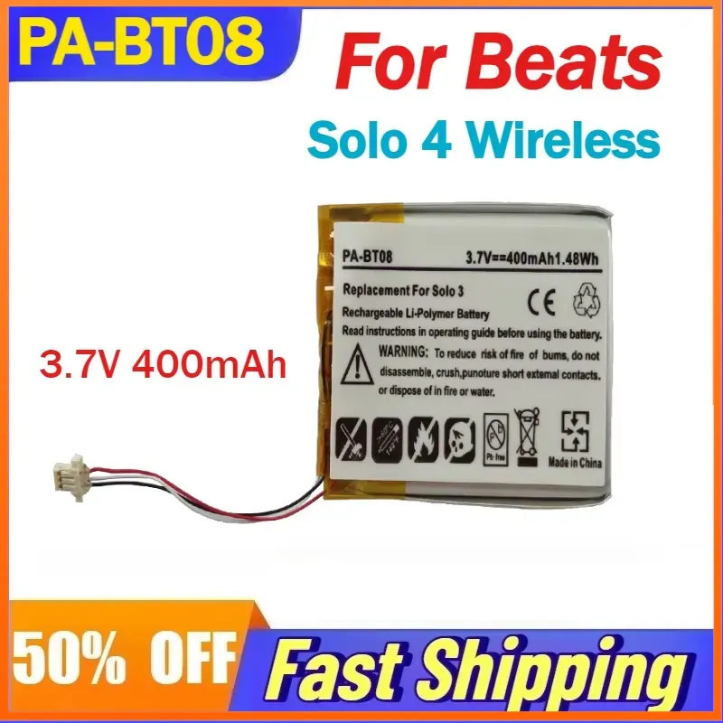 PA-BT08 3.7V 400mAh Şarj Edile - Beats Headphone Solo 4 incelemesi ve fiyatı