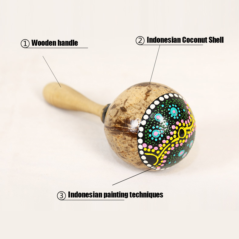 Boyalı Hindistan Cevizi Kabuğu - Musical Instrument Maraca incelemesi ve fiyatı